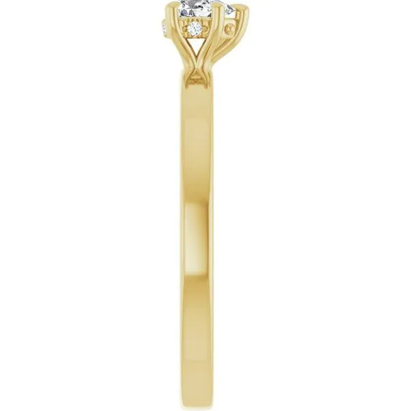 Claw-Prong Hidden Halo-Style Engagement Ring Image 4 Raleigh Diamond Fine Jewelry Raleigh, NC