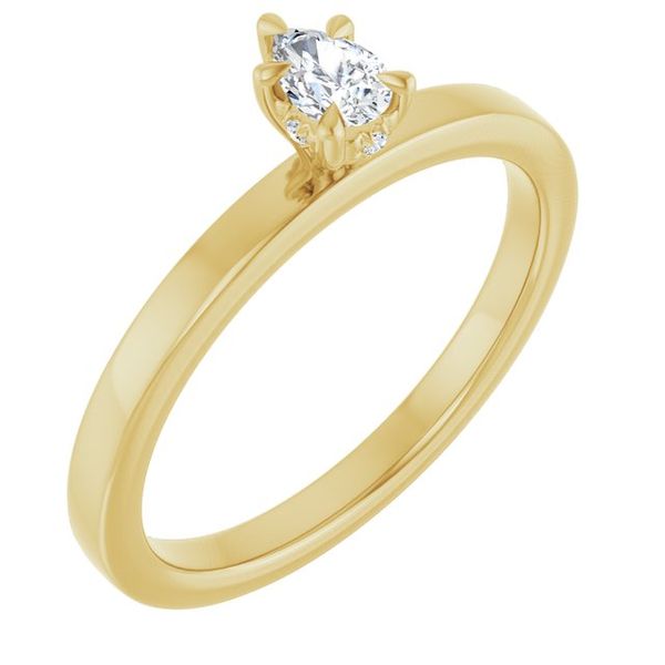 Claw-Prong Hidden Halo-Style Engagement Ring