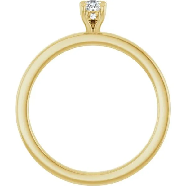 Claw-Prong Hidden Halo-Style Engagement Ring Image 2 J. Thomas Jewelers Rochester Hills, MI