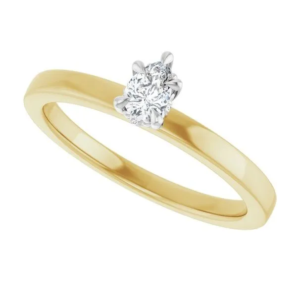 Claw-Prong Hidden Halo-Style Engagement Ring Image 5 Northwood Jewelers Northwood, OH