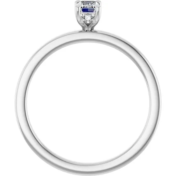 Claw-Prong Hidden Halo-Style Engagement Ring Image 2 Redlands Jewelers Redlands, CA