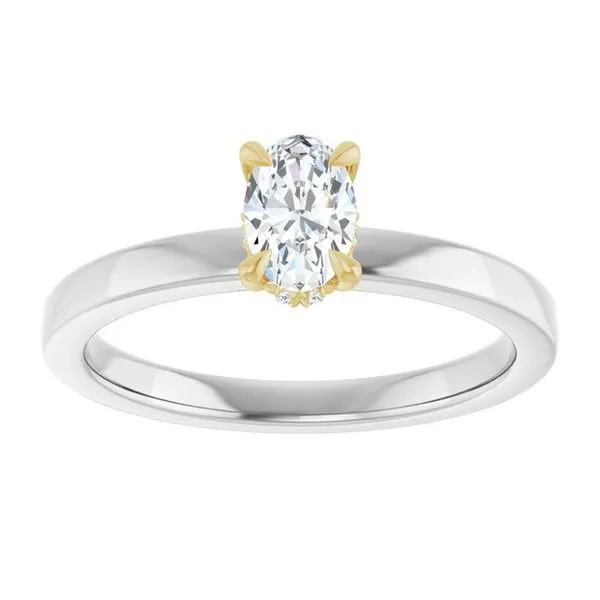 Claw-Prong Hidden Halo-Style Engagement Ring Image 3 Futer Bros Jewelers York, PA