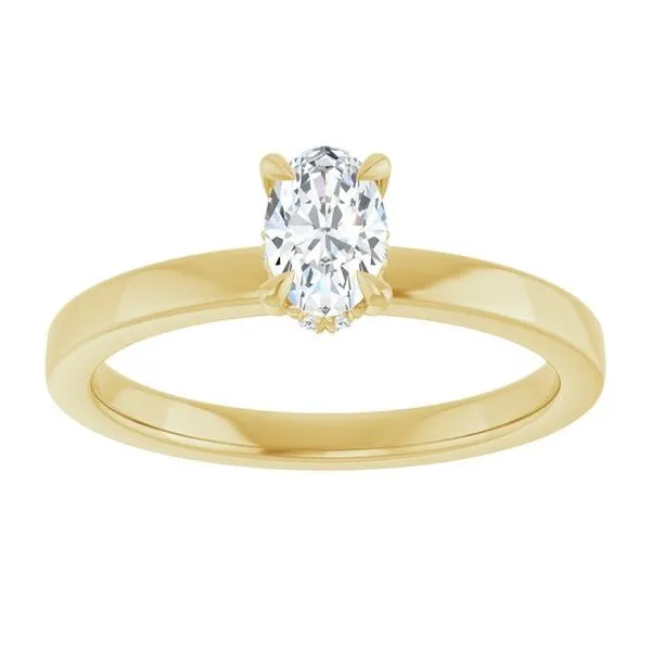 Claw-Prong Hidden Halo-Style Engagement Ring Image 3 Mark Jewellers La Crosse, WI