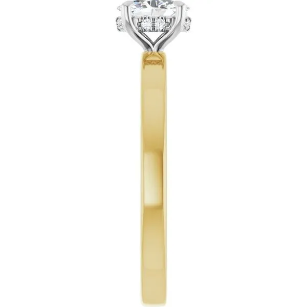 Claw-Prong Hidden Halo-Style Engagement Ring Image 4 JF Jones Jewelers Rochester, NY