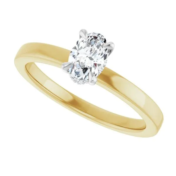 Claw-Prong Hidden Halo-Style Engagement Ring Image 5 Morin Jewelers Southbridge, MA