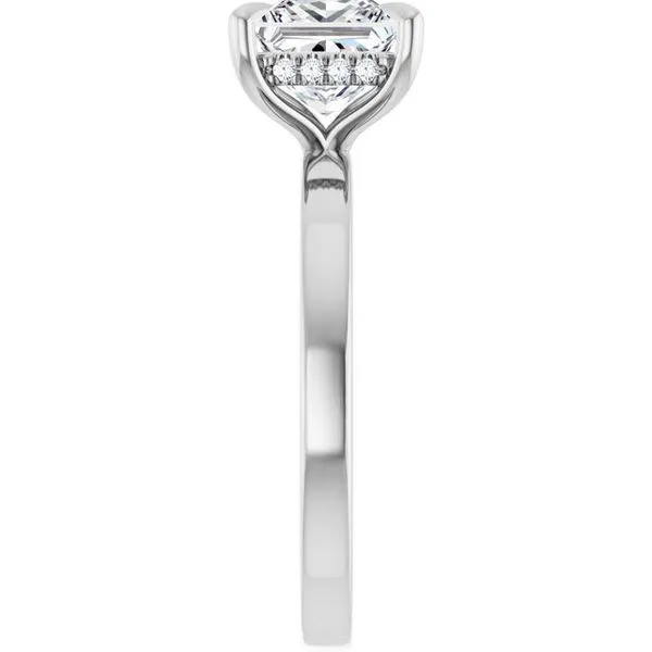 Claw-Prong Hidden Halo-Style Engagement Ring Image 4 Northwood Jewelers Northwood, OH