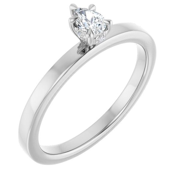 Claw-Prong Hidden Halo-Style Engagement Ring