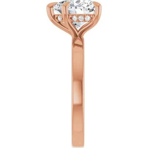 Claw-Prong Hidden Halo-Style Engagement Ring Image 4 Jimmy Smith Jewelers Decatur, AL