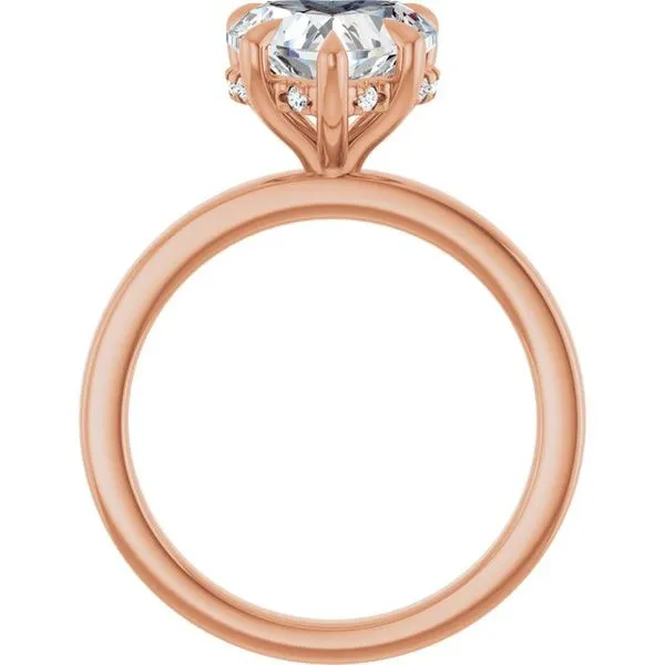 Claw-Prong Hidden Halo-Style Engagement Ring Image 2 Shipley's Fine Jewelry Hampstead, MD