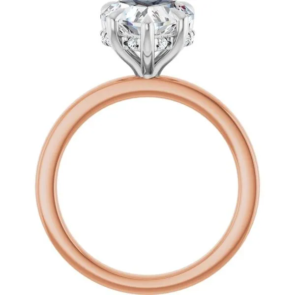 Claw-Prong Hidden Halo-Style Engagement Ring Image 2 J. Thomas Jewelers Rochester Hills, MI