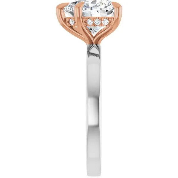 Claw-Prong Hidden Halo-Style Engagement Ring Image 4 The Jewelry Source El Segundo, CA