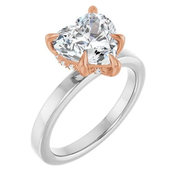 Claw-Prong Hidden Halo-Style Engagement Ring Arezzo Jewelers Elmwood Park, IL