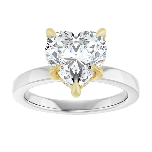 Claw-Prong Hidden Halo-Style Engagement Ring Image 3 Raleigh Diamond Fine Jewelry Raleigh, NC