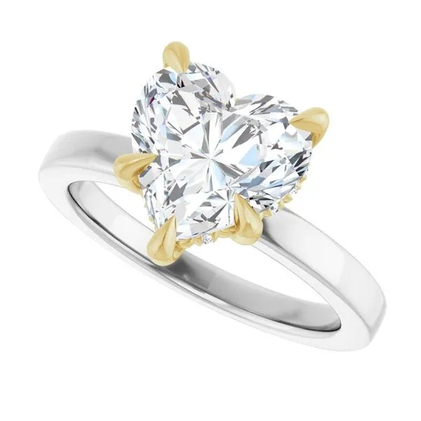 Claw-Prong Hidden Halo-Style Engagement Ring Image 5 Austin's Fine Diamonds & Jewelry Lyndhurst, NJ