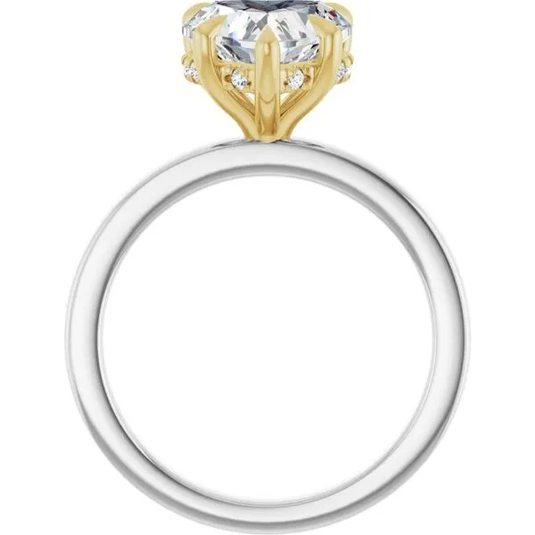 Claw-Prong Hidden Halo-Style Engagement Ring Image 2 J. West Jewelers Round Rock, TX