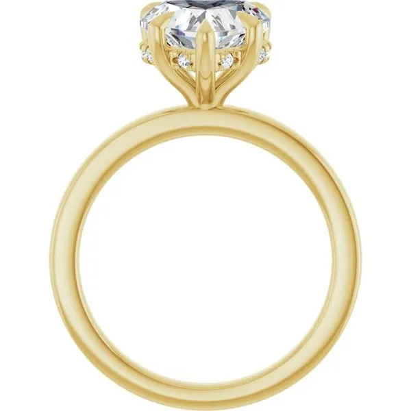 Claw-Prong Hidden Halo-Style Engagement Ring Image 2 J. Thomas Jewelers Rochester Hills, MI