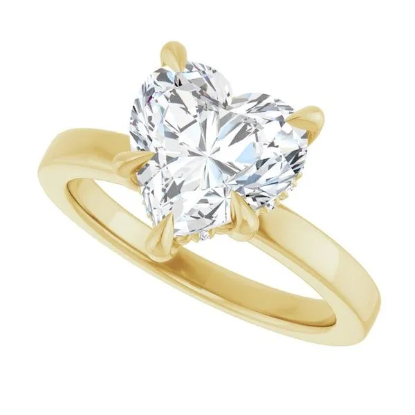 Claw-Prong Hidden Halo-Style Engagement Ring Image 5 Eskews Fine Jewelers Lee's Summit, MO