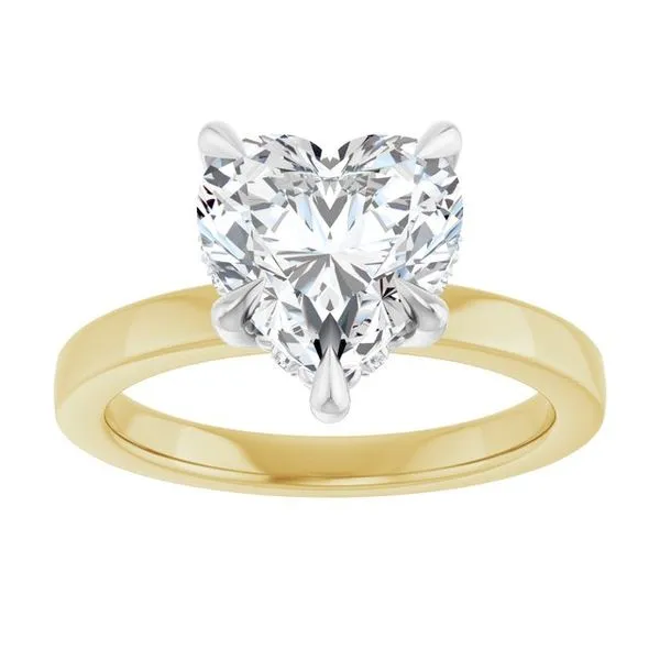 Claw-Prong Hidden Halo-Style Engagement Ring Image 3 Don's Jewelry & Design Washington, IA