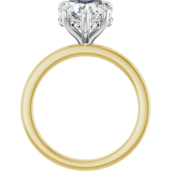 Claw-Prong Hidden Halo-Style Engagement Ring Image 2 Morin Jewelers Southbridge, MA