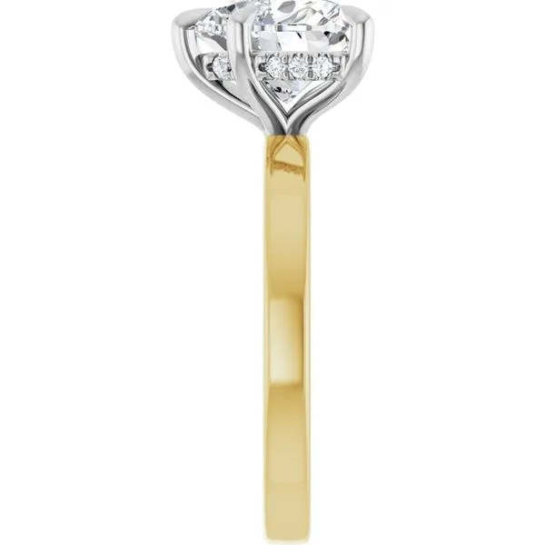 Claw-Prong Hidden Halo-Style Engagement Ring Image 4 JF Jones Jewelers Rochester, NY