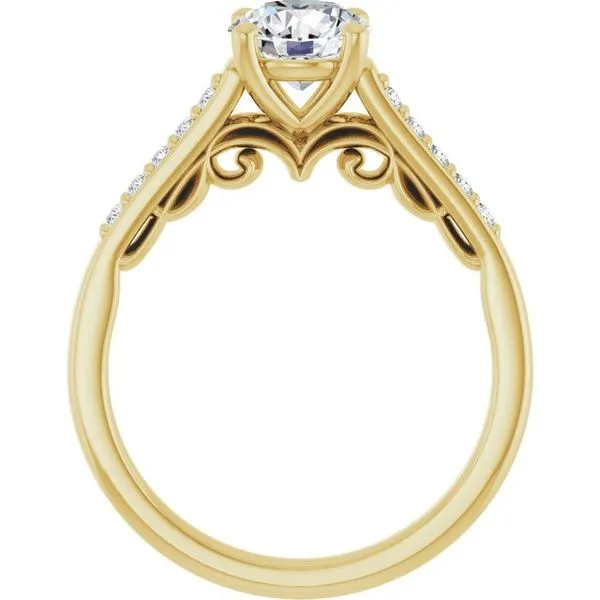 Sculptural Engagement Ring Image 2 Arezzo Jewelers Elmwood Park, IL