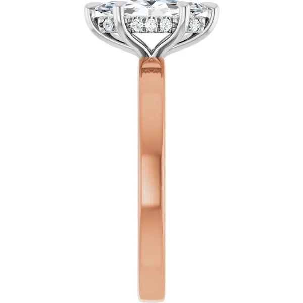 Claw-Prong Hidden Halo-Style Engagement Ring Image 4 Jimmy Smith Jewelers Decatur, AL