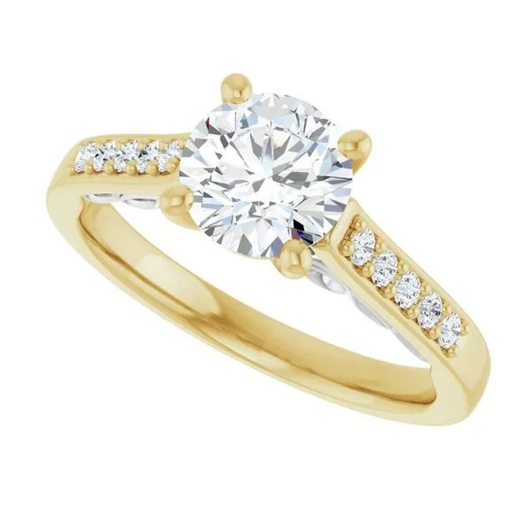 Sculptural Engagement Ring Image 5 Berilian Jewelers Folsom, CA