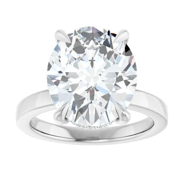 Claw-Prong Hidden Halo-Style Engagement Ring Image 3 Clater Jewelers Louisville, KY