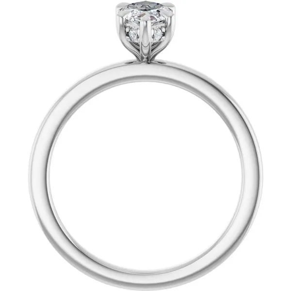 Claw-Prong Hidden Halo-Style Engagement Ring Image 2 Shipley's Fine Jewelry Hampstead, MD