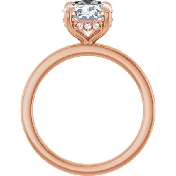 Claw-Prong Hidden Halo-Style Engagement Ring Image 2 Shipley's Fine Jewelry Hampstead, MD