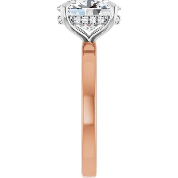 Claw-Prong Hidden Halo-Style Engagement Ring Image 4 Mark Jewellers La Crosse, WI