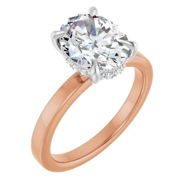 Claw-Prong Hidden Halo-Style Engagement Ring Raleigh Diamond Fine Jewelry Raleigh, NC