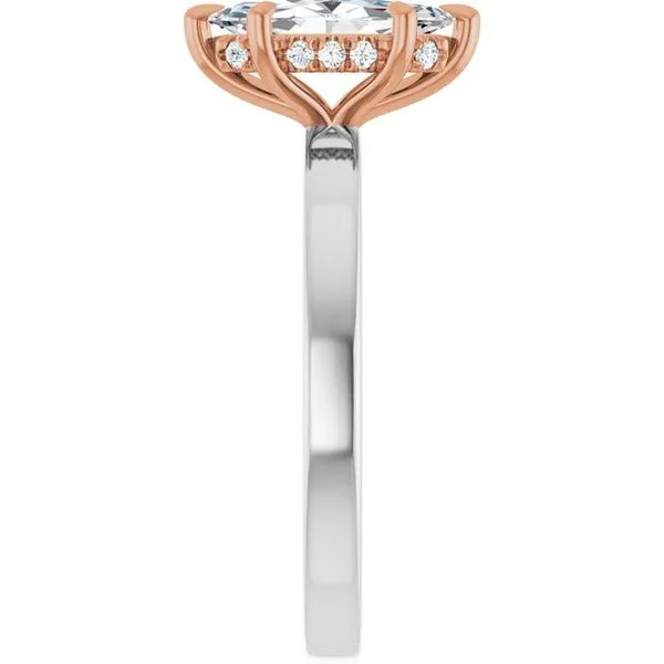 Claw-Prong Hidden Halo-Style Engagement Ring Image 4 JF Jones Jewelers Rochester, NY