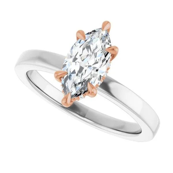 Claw-Prong Hidden Halo-Style Engagement Ring Image 5 Raleigh Diamond Fine Jewelry Raleigh, NC