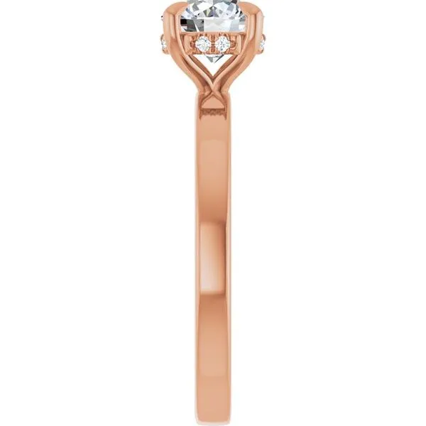 Claw-Prong Hidden Halo-Style Engagement Ring Image 4 Raleigh Diamond Fine Jewelry Raleigh, NC