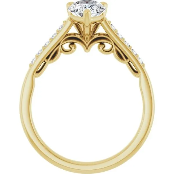 Sculptural Engagement Ring Image 2 Berilian Jewelers Folsom, CA