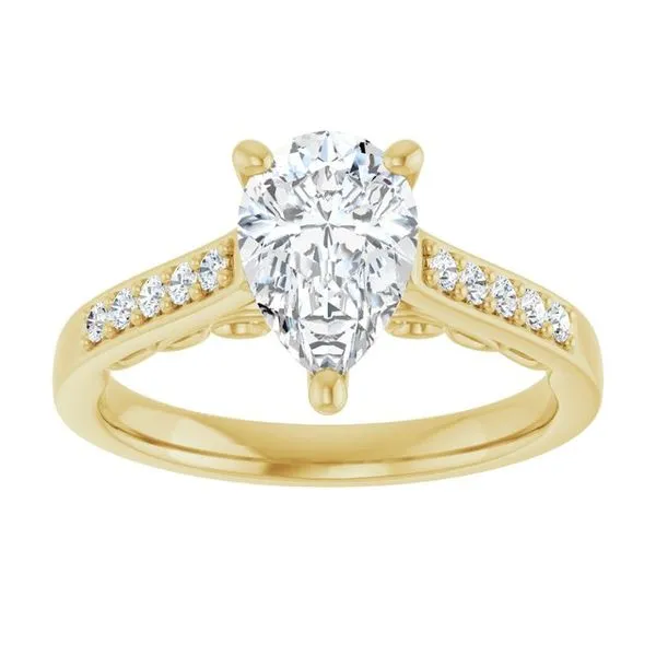Sculptural Engagement Ring Image 3 Berilian Jewelers Folsom, CA