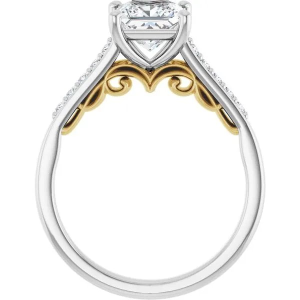 Sculptural Engagement Ring Image 2 Berilian Jewelers Folsom, CA
