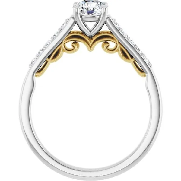 Sculptural Engagement Ring Image 2 Arezzo Jewelers Elmwood Park, IL