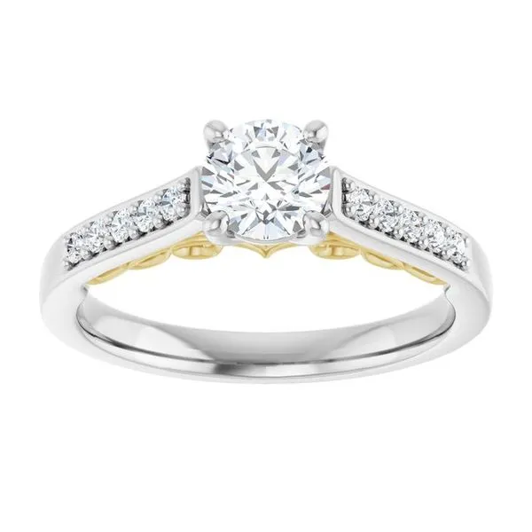 Sculptural Engagement Ring Image 3 Arezzo Jewelers Elmwood Park, IL