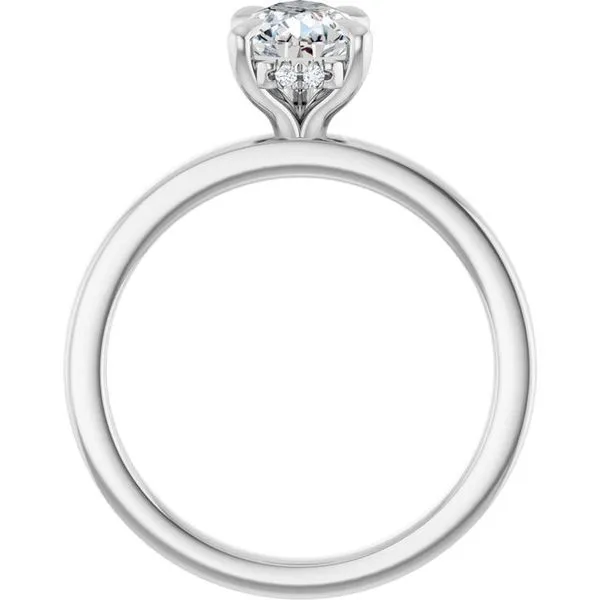 Claw-Prong Hidden Halo-Style Engagement Ring Image 2 Raleigh Diamond Fine Jewelry Raleigh, NC