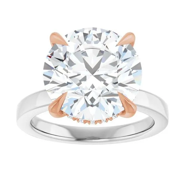 Claw-Prong Hidden Halo-Style Engagement Ring Image 3 Jimmy Smith Jewelers Decatur, AL