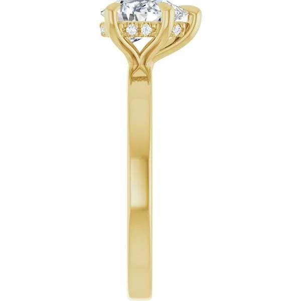 Claw-Prong Hidden Halo-Style Engagement Ring Image 4 Morin Jewelers Southbridge, MA