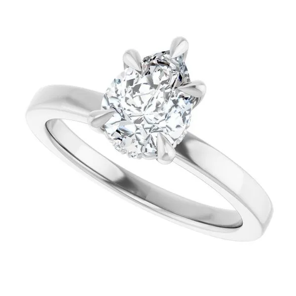 Claw-Prong Hidden Halo-Style Engagement Ring Image 5 Futer Bros Jewelers York, PA