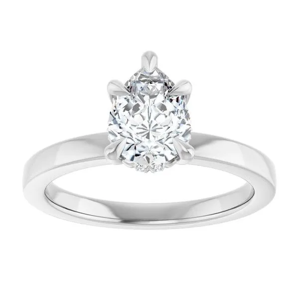 Claw-Prong Hidden Halo-Style Engagement Ring Image 3 Raleigh Diamond Fine Jewelry Raleigh, NC