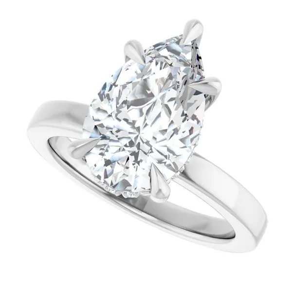 Claw-Prong Hidden Halo-Style Engagement Ring Image 5 Jimmy Smith Jewelers Decatur, AL
