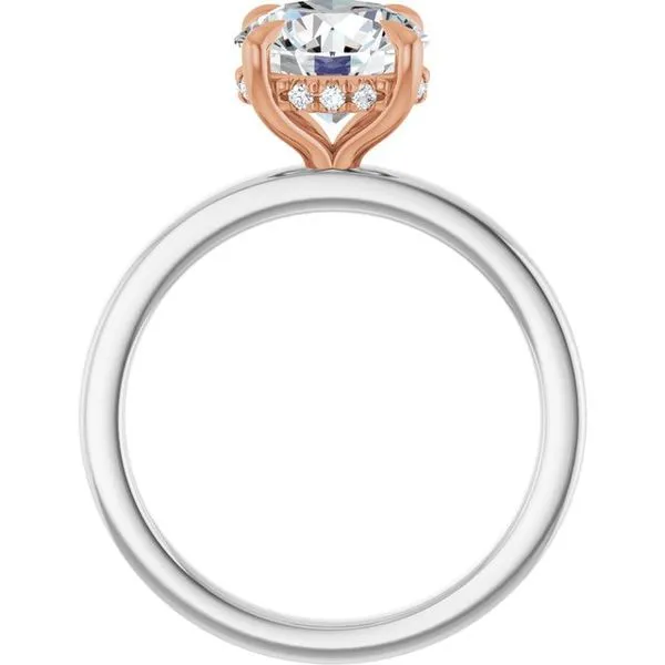 Claw-Prong Hidden Halo-Style Engagement Ring Image 2 Jimmy Smith Jewelers Decatur, AL