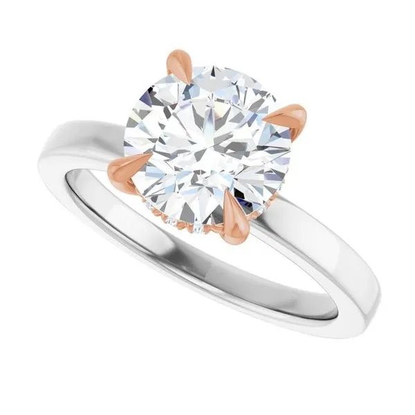 Claw-Prong Hidden Halo-Style Engagement Ring Image 5 Shipley's Fine Jewelry Hampstead, MD