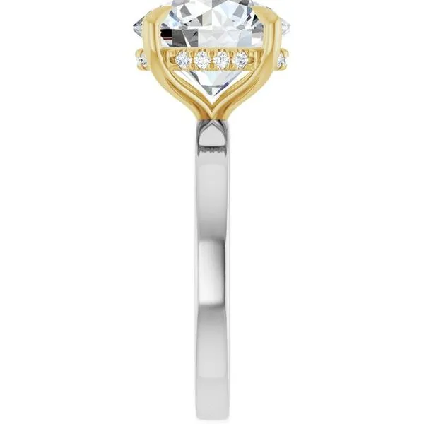 Claw-Prong Hidden Halo-Style Engagement Ring Image 4 Austin's Fine Diamonds & Jewelry Lyndhurst, NJ