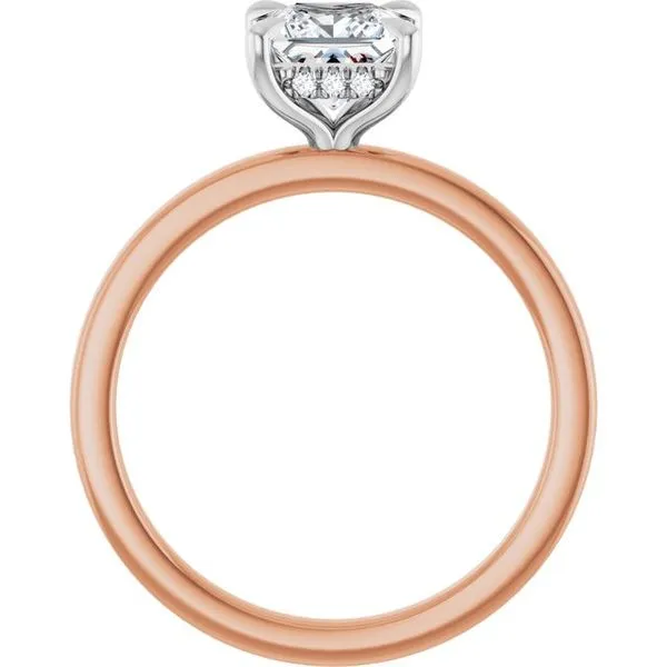 Claw-Prong Hidden Halo-Style Engagement Ring Image 2 Clater Jewelers Louisville, KY